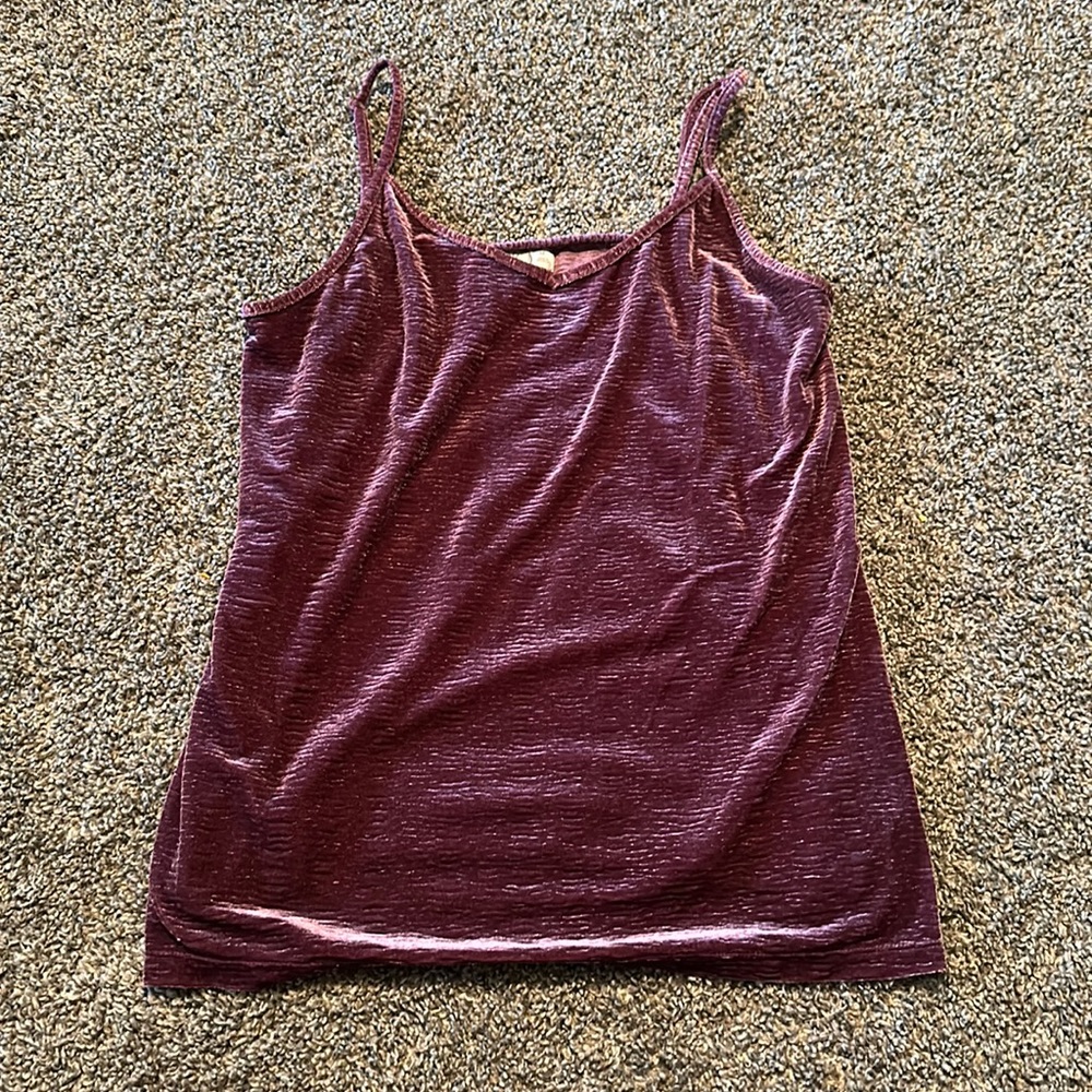 Mauve Velour Maurice’s Cami Size M